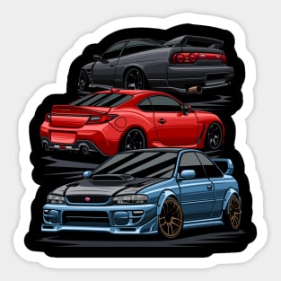 JDM Mix - 180sx, gr86 & gc8 Sticker